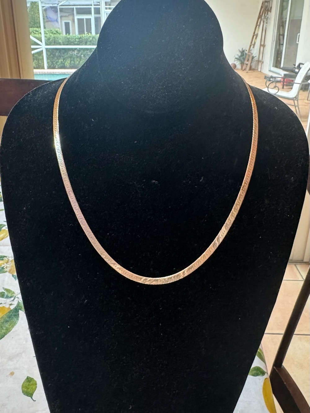 Elegant Women’s Sterling 925 Herringbone Necklace